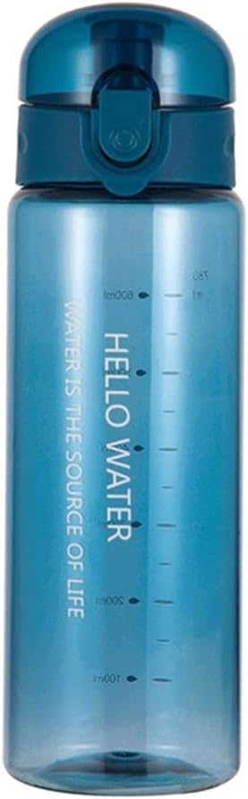 Botella de Agua Deportiva 780ml con Asa (Negro)